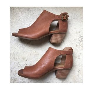 Lucky Brand Booties Barimo Open Toe 7